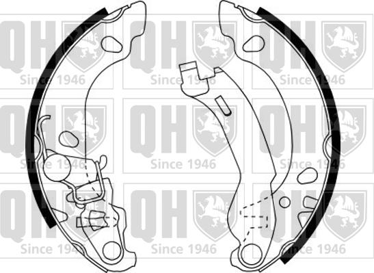 Quinton Hazell BS1146 - Комплект тормозных колодок, барабанные unicars.by