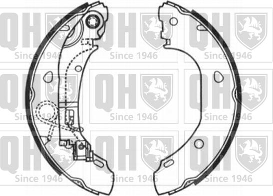 Quinton Hazell BS1154 - Комплект тормозных колодок, барабанные unicars.by