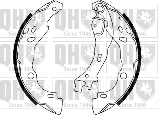 Quinton Hazell BS1156 - Комплект тормозных колодок, барабанные unicars.by