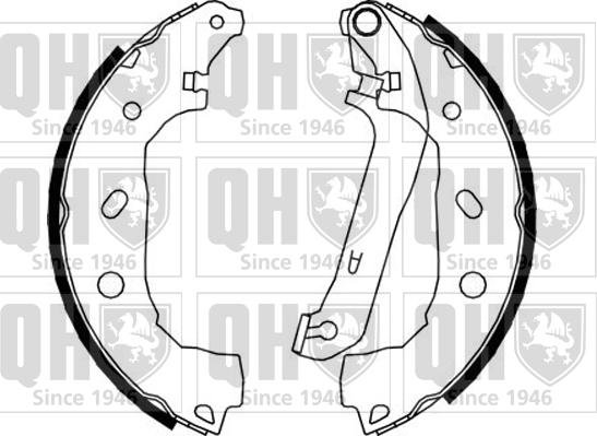 Quinton Hazell BS1150 - Комплект тормозных колодок, барабанные unicars.by