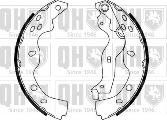 Quinton Hazell BS1164 - Комплект тормозных колодок, барабанные unicars.by