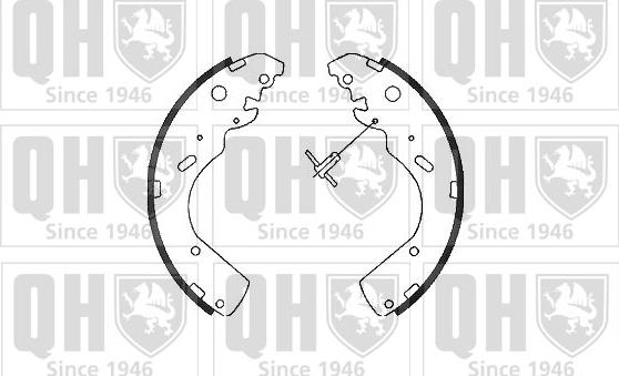 Quinton Hazell BS1104 - Комплект тормозных колодок, барабанные unicars.by