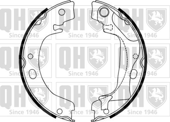 Quinton Hazell BS1186 - Комплект тормозов, ручник, парковка unicars.by