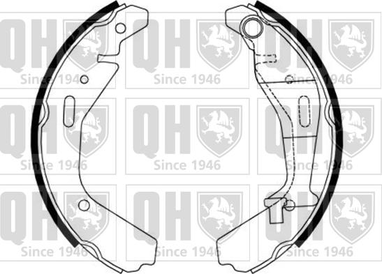 Quinton Hazell BS1188 - Комплект тормозных колодок, барабанные unicars.by