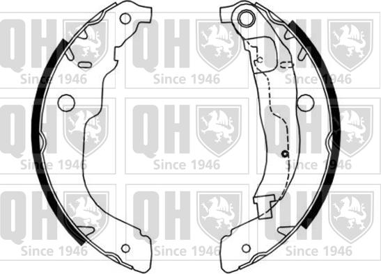 Quinton Hazell BS1187 - Комплект тормозных колодок, барабанные unicars.by