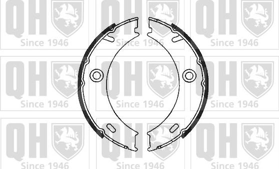 Quinton Hazell BS1129 - Комплект тормозов, ручник, парковка unicars.by