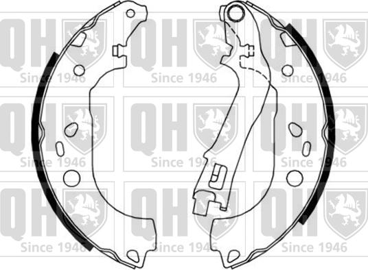 Quinton Hazell BS1170 - Комплект тормозных колодок, барабанные unicars.by