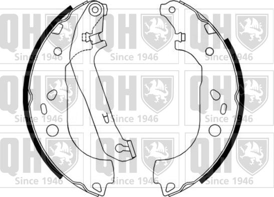 Quinton Hazell BS1171 - Комплект тормозных колодок, барабанные unicars.by