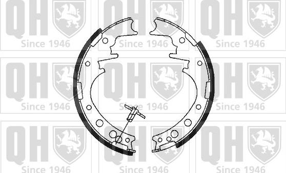 Quinton Hazell BS759 - Комплект тормозных колодок, барабанные unicars.by