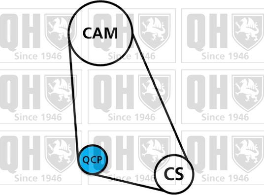 Quinton Hazell QBPK9059 - Водяной насос + комплект зубчатого ремня ГРМ unicars.by