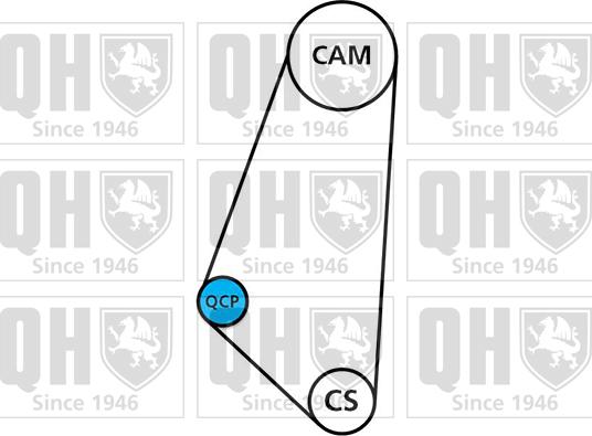 Quinton Hazell QBPK9089 - Водяной насос + комплект зубчатого ремня ГРМ unicars.by