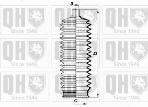 Quinton Hazell QG1450 - Комплект пыльника, рулевое управление unicars.by