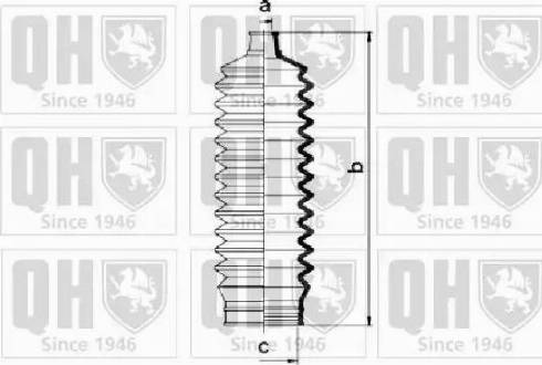 Quinton Hazell QG1465 - Комплект пыльника, рулевое управление unicars.by