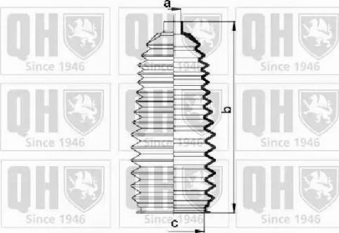 Quinton Hazell QG1463 - Комплект пыльника, рулевое управление unicars.by