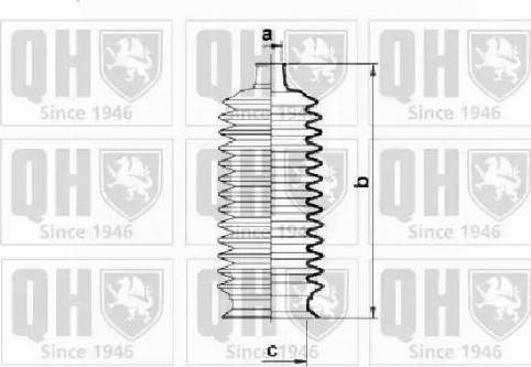 Quinton Hazell QG1404 - Комплект пыльника, рулевое управление unicars.by