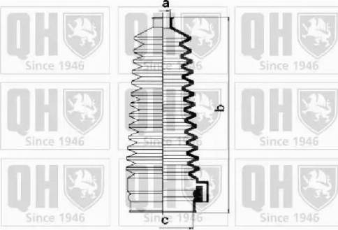 Quinton Hazell QG1405 - Комплект пыльника, рулевое управление unicars.by