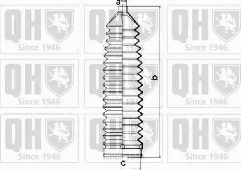 Quinton Hazell QG1410 - Комплект пыльника, рулевое управление unicars.by