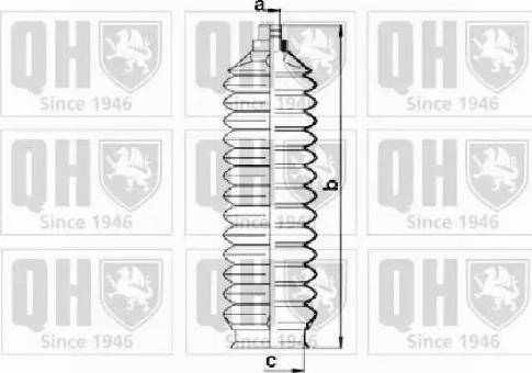 Quinton Hazell QG1483 - Комплект пыльника, рулевое управление unicars.by