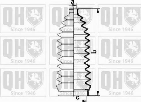 Quinton Hazell QG1431 - Комплект пыльника, рулевое управление unicars.by