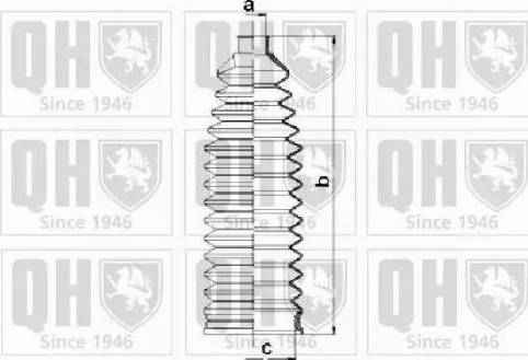 Quinton Hazell QG1508 - Комплект пыльника, рулевое управление unicars.by