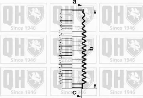 Quinton Hazell QG1510 - Комплект пыльника, рулевое управление unicars.by