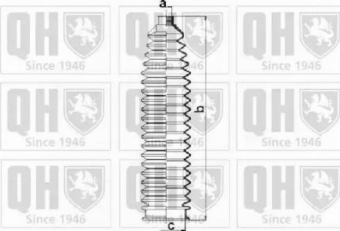 Quinton Hazell QG1513 - Комплект пыльника, рулевое управление unicars.by