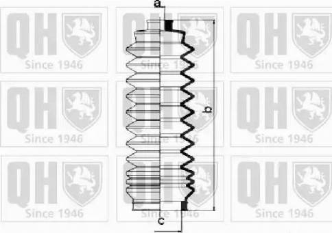 Quinton Hazell QG1043 - Комплект пыльника, рулевое управление unicars.by