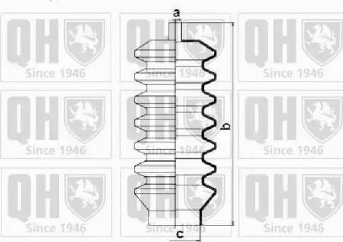 Quinton Hazell QG1010 - Пыльник, рулевое управление unicars.by