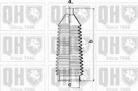 Quinton Hazell QG1159 - Комплект пыльника, рулевое управление unicars.by