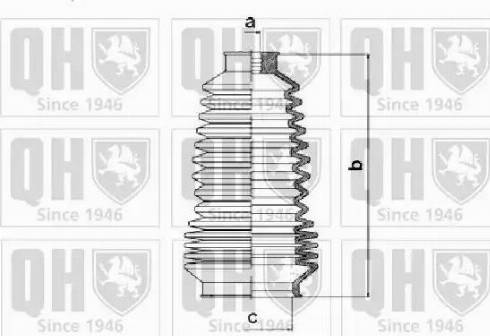 Quinton Hazell QG1189 - Комплект пыльника, рулевое управление unicars.by