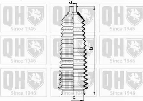 Quinton Hazell QG1399 - Комплект пыльника, рулевое управление unicars.by