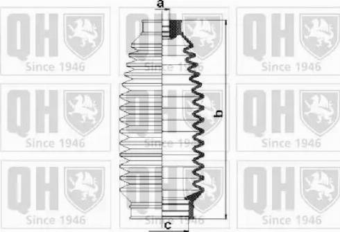 Quinton Hazell QG1307 - Комплект пыльника, рулевое управление unicars.by