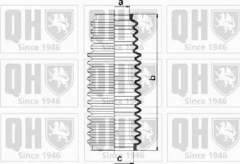 Quinton Hazell QG1380 - Комплект пыльника, рулевое управление unicars.by