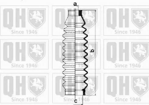 Quinton Hazell QG1334 - Комплект пыльника, рулевое управление unicars.by