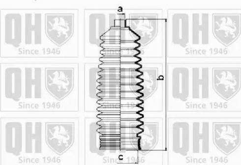 Quinton Hazell QG1320 - Комплект пыльника, рулевое управление unicars.by