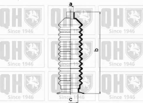 Quinton Hazell QG1327 - Комплект пыльника, рулевое управление unicars.by