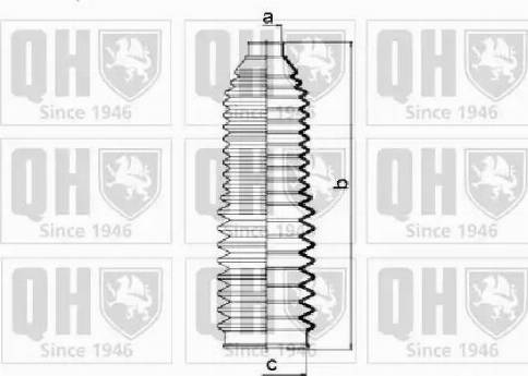 Quinton Hazell QG1297 - Комплект пыльника, рулевое управление unicars.by