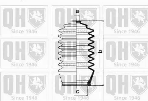 Quinton Hazell QG1254 - Комплект пыльника, рулевое управление unicars.by