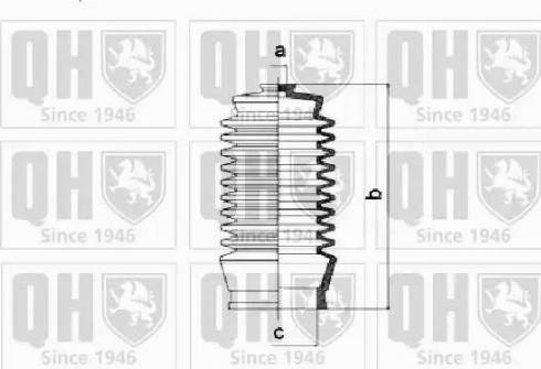 Quinton Hazell QG1255 - Пыльник, рулевое управление unicars.by