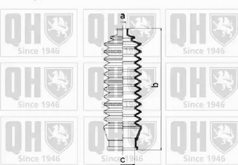 Quinton Hazell QG1219 - Комплект пыльника, рулевое управление unicars.by
