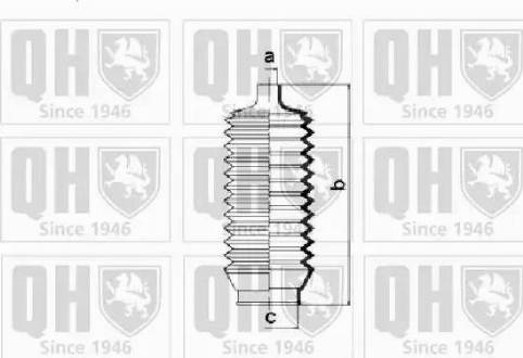 Quinton Hazell QG1219 - Комплект пыльника, рулевое управление unicars.by