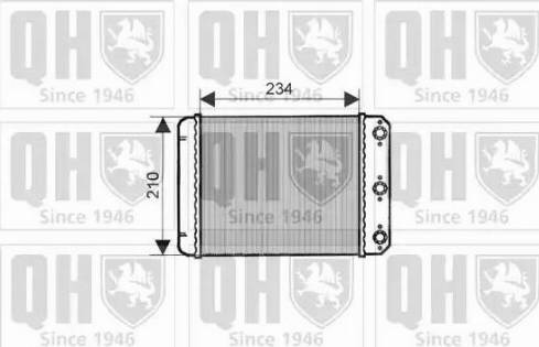 Quinton Hazell QHR2150 - Теплообменник, отопление салона unicars.by