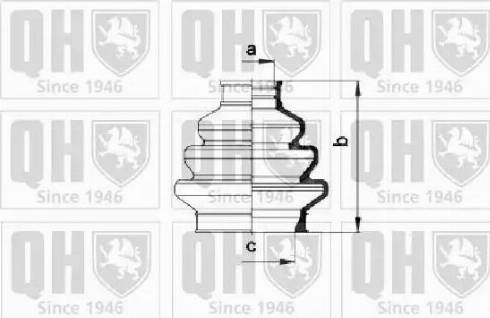 Quinton Hazell QJB944 - Пыльник, приводной вал unicars.by