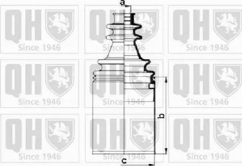 Quinton Hazell QJB952 - Пыльник, приводной вал unicars.by