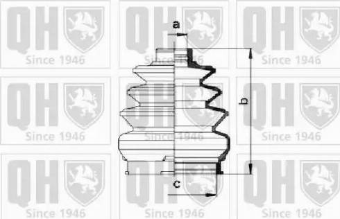 Quinton Hazell QJB968 - Пыльник, приводной вал unicars.by