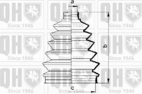 Quinton Hazell QJB910 - Пыльник, приводной вал unicars.by