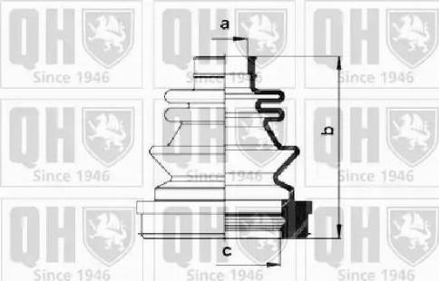 Quinton Hazell QJB983 - Пыльник, приводной вал unicars.by