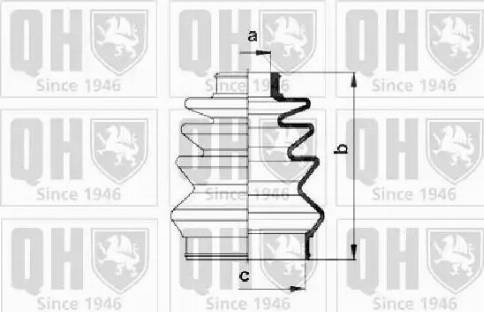 Quinton Hazell QJB982 - Пыльник, приводной вал unicars.by