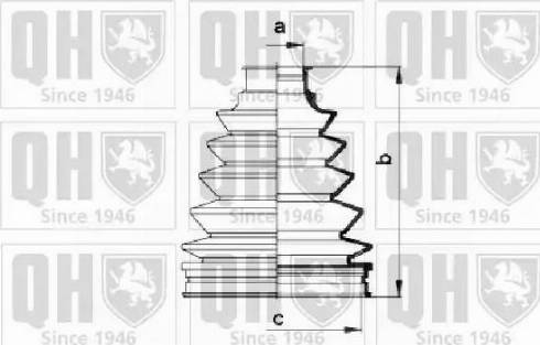 Quinton Hazell QJB930 - Пыльник, приводной вал unicars.by