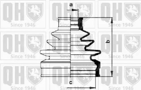 Quinton Hazell QJB920 - Пыльник, приводной вал unicars.by